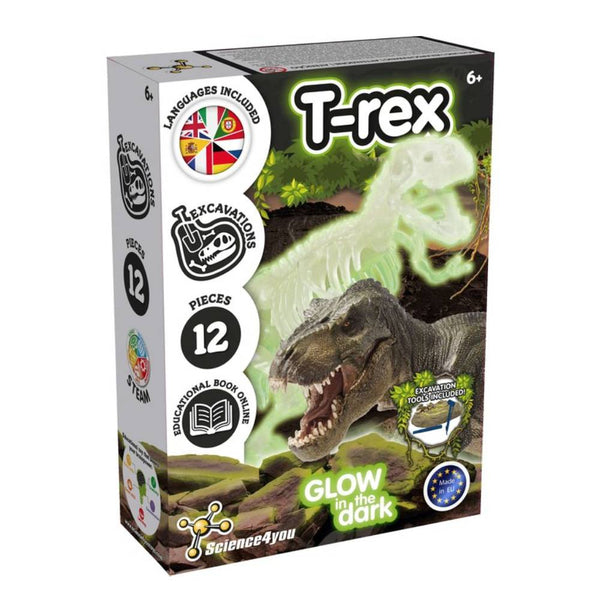 Excavacion T-Rex Brilla en la Oscuridad Science4You