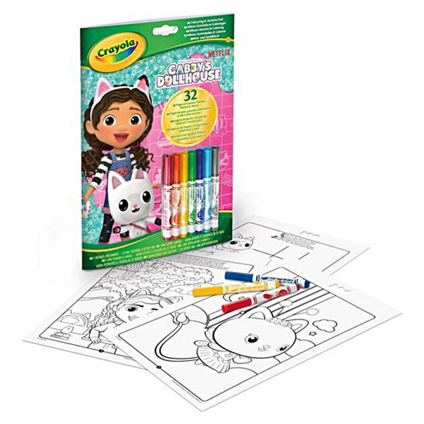 Libro Actividades y Colorear Gabby's Dollhouse Crayola (1)