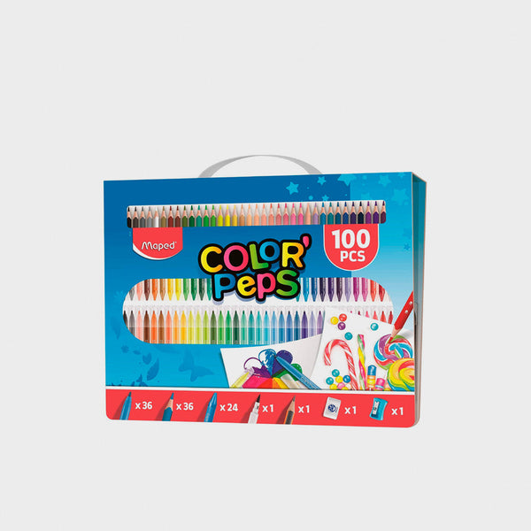 Maletin 100 Piezas Pinturas para Niños Color Peps de MAPED