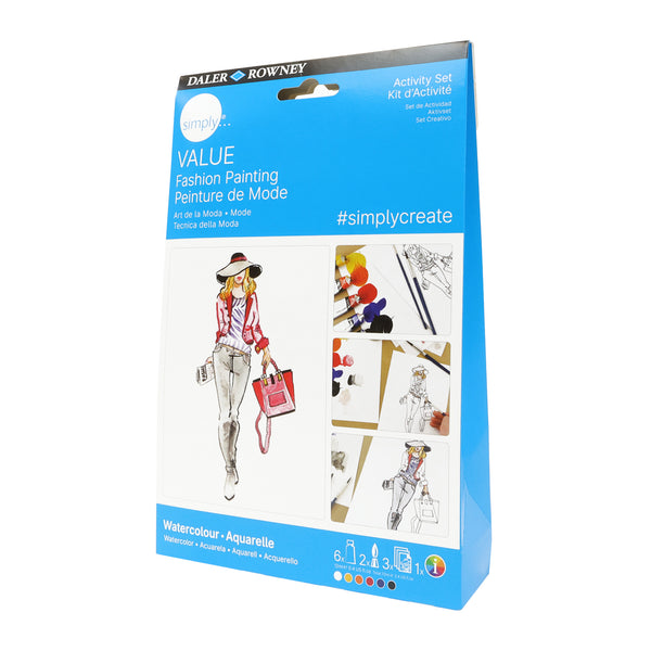 Conjunto de aguarela para colorir Daler Rowney Moda