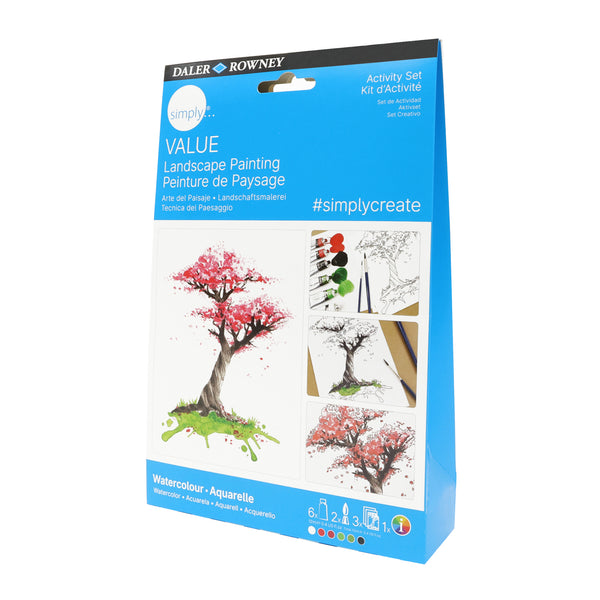 Conjunto de pintura acrílica para paisagens Daler Rowney