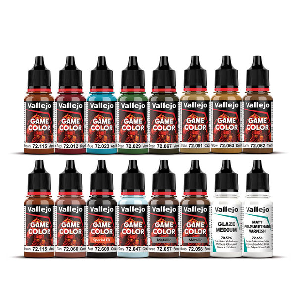 16 pinturtas vallejo game color set specialis