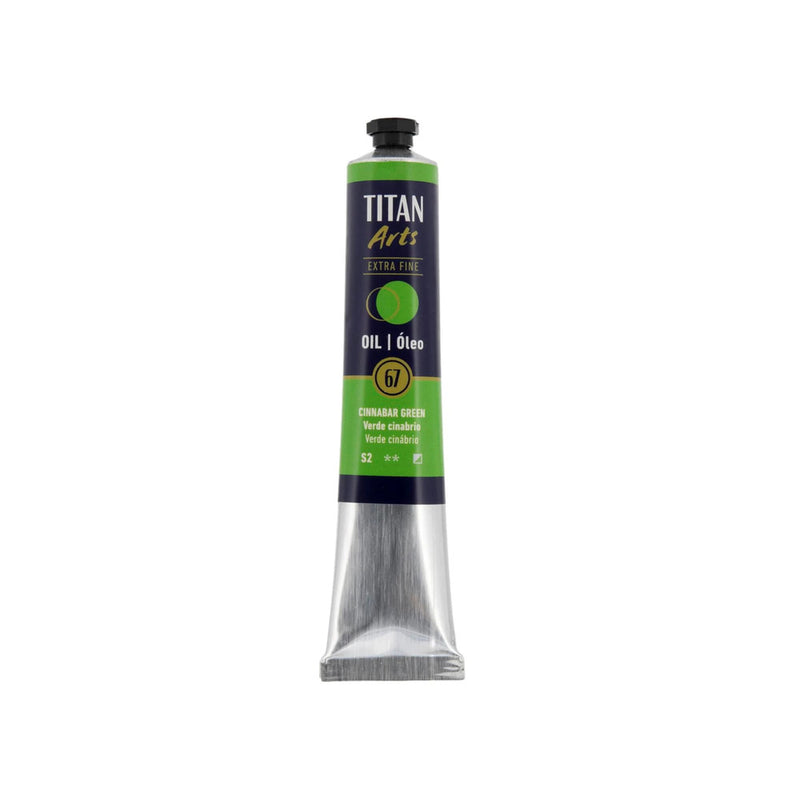 oleo titan extra fine 60 ml verde cinabrio