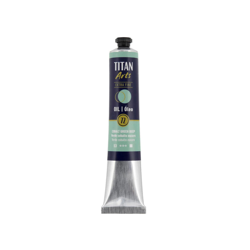oleo titan extra fine 60 ml verde cobalto oscuro