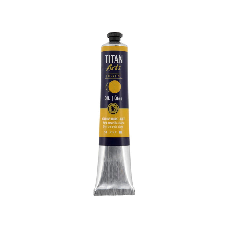 oleo titan extra fine 60 ml ocre amarillo claro