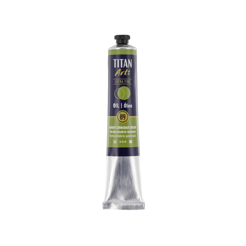 oleo titan extra fine 60 ml verde cinabrio tostado