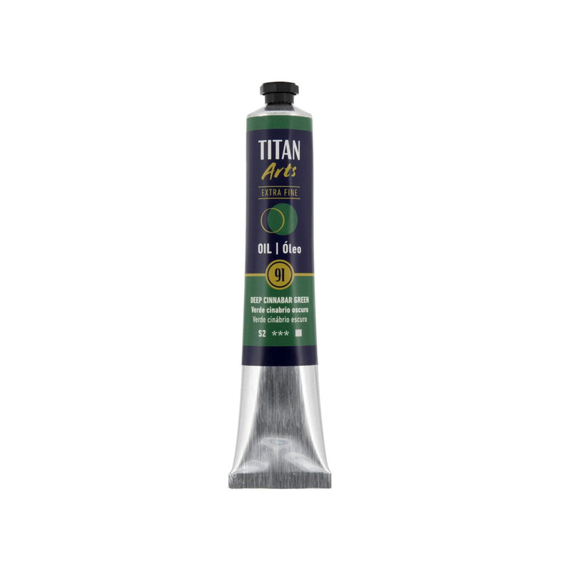 oleo titan extra fine 60 ml verde cinabrio oscuro