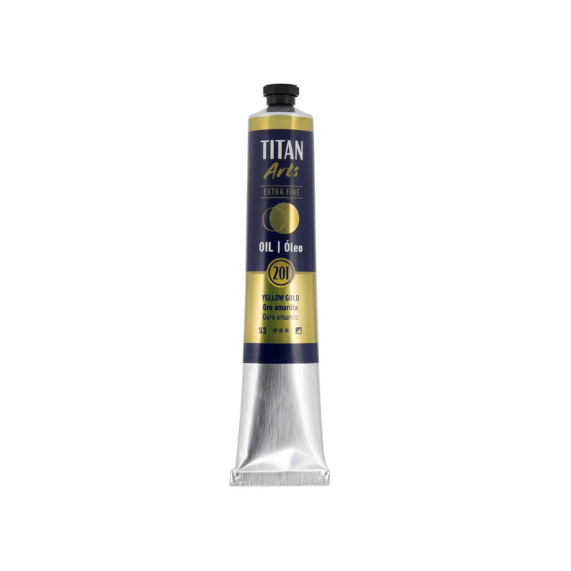oleo titan extra fine 60 ml metal oro amarillo