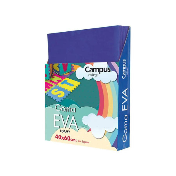 goma eva campus 40x60 cm azul ultramar