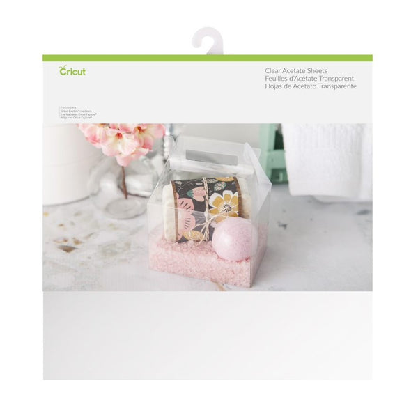 6 hojas de acetato transparente cricut