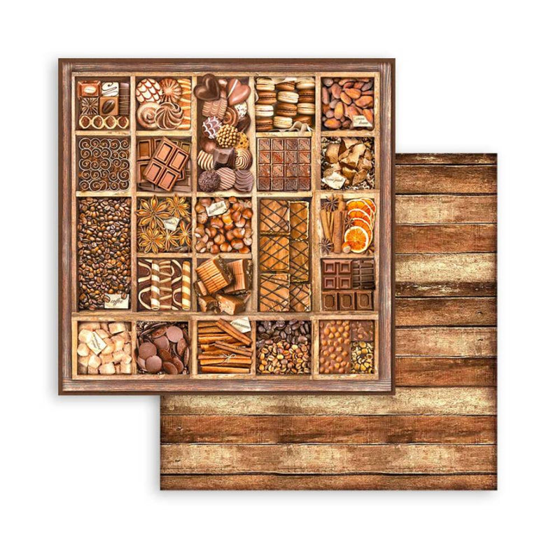 Set Scrap 10 Hojas Coffee & Chocolate (9)