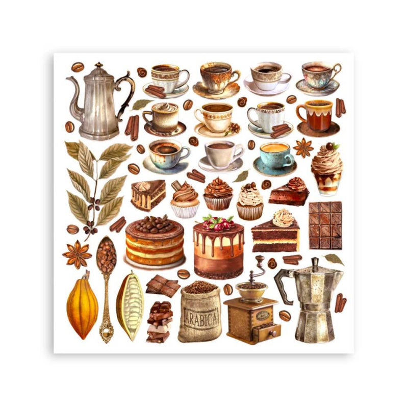 Set Scrap 10 Hojas Coffee & Chocolate (12)