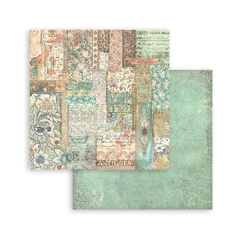 Set 10 Papeles de Scrap Maxi Backround 30x30 Brocante Antiques Stamperia (1)