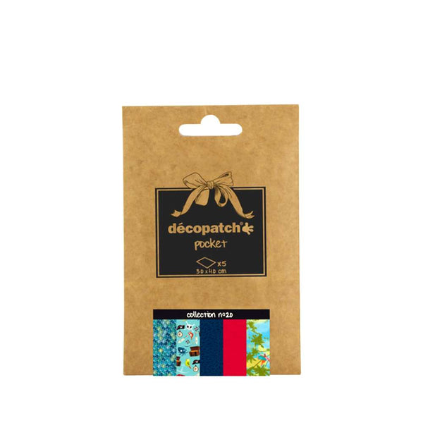 Set 5 Papeles Pocket Collection 20 30x40 Decopatch