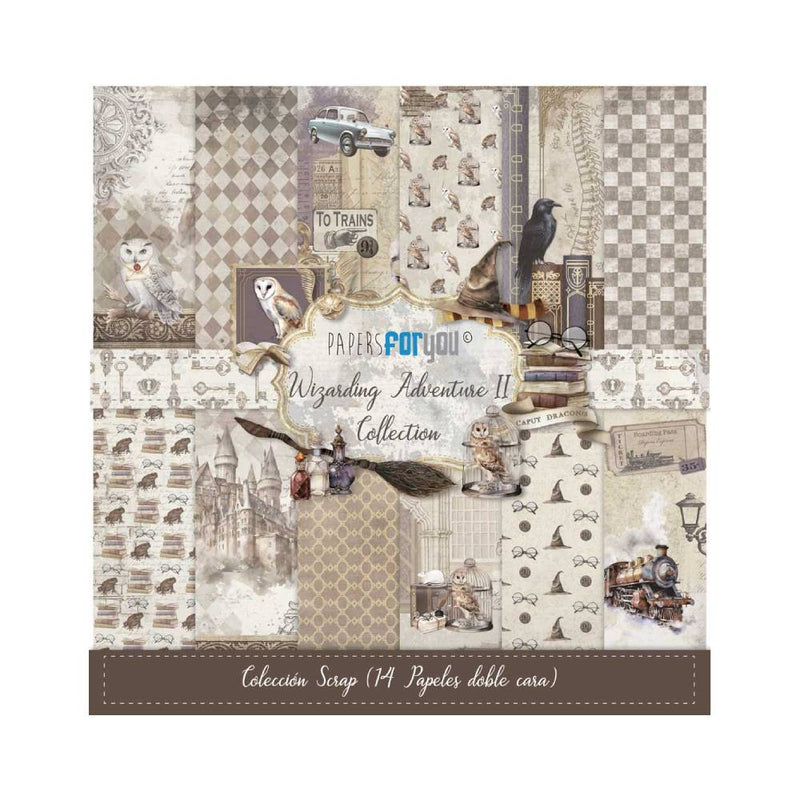 Set 14 Papeles Scrap 30x30 Wizarding Adventure II (1)