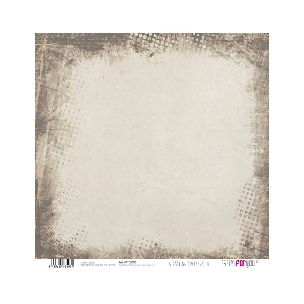 Colección 28 Papeles Scrap doble cara 180gr 8x 8 (Wizarding D