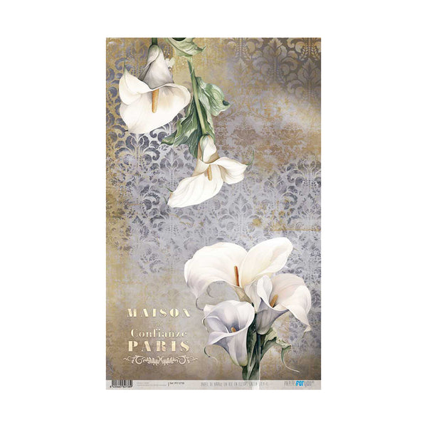 Papel Arroz 54x33 30g La Vie En Fleurs Calla Lily II