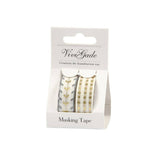 washi tape con toques dorados y plateados vivi gade