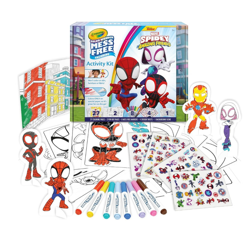 Set creativo Color Wonder Spidey con rotuladores sin manchas