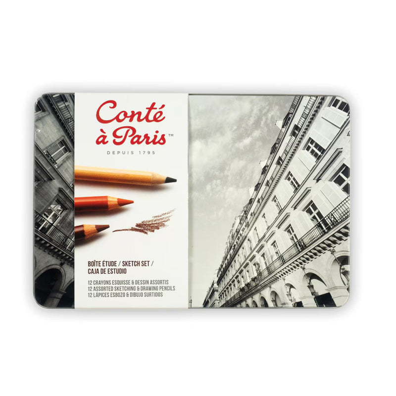 CONTE CAJA ESTUDIO 12 LAPICES ESBOZO