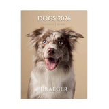 calendario pequeño 2026 para pared perros draeger