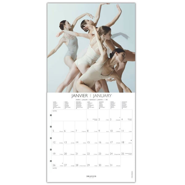 calendario grande de pared ballet draeger