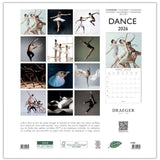 calendario 2026 grande de pared inspirado en la danza draeger