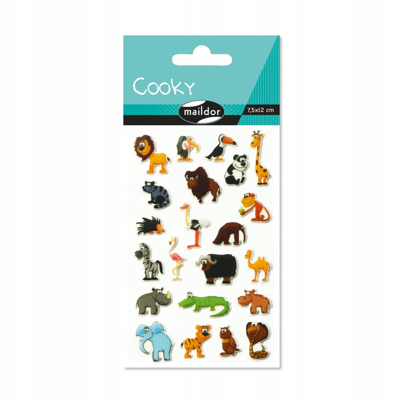 pegatinas animales de la sabana cooky maildor