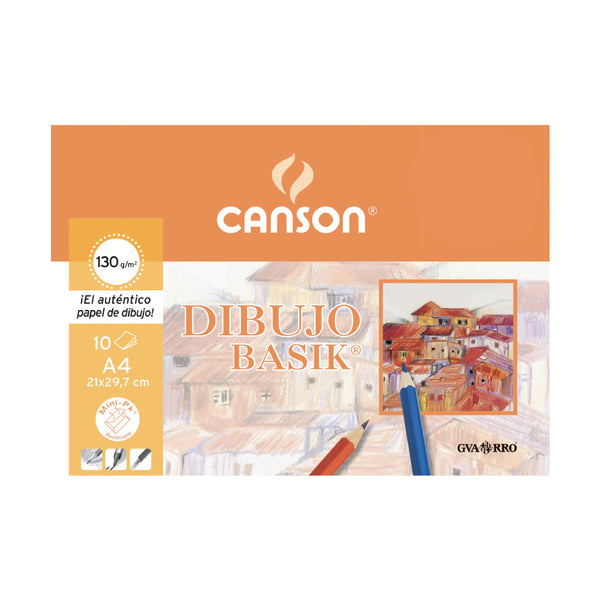 papel basik guarro canson hojas blancas sueltas A4