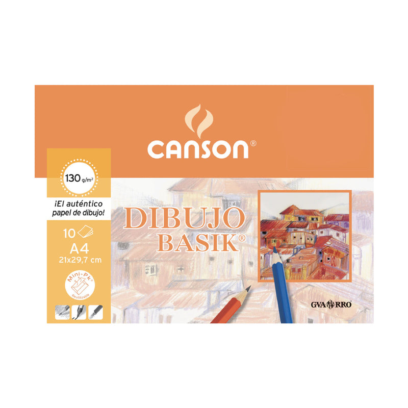 papel basik guarro canson hojas blancas sueltas A4