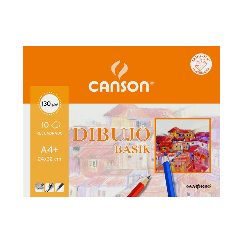 papel suelto con recuadro basik guarro