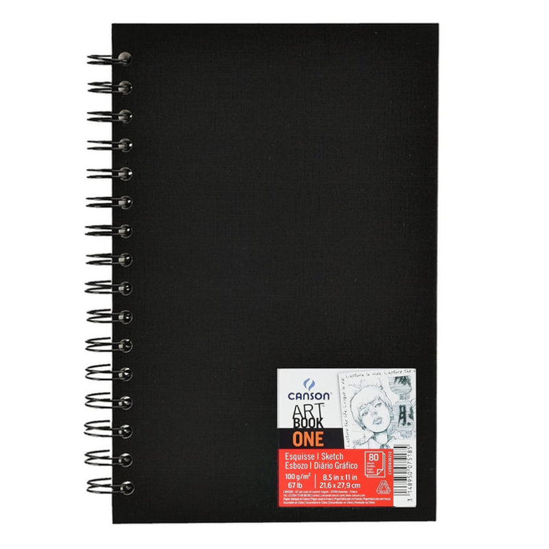 Canson Cuaderno Sketch One Espir. 21x27,9 80h 100g