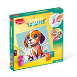 kit paint by numbers infantil maped perro y zorro