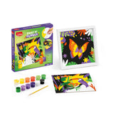 pintar por números infantil tucán y mariposa maped