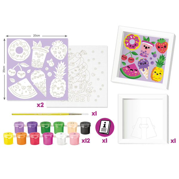maped pintar por números para niños sweet kawaii