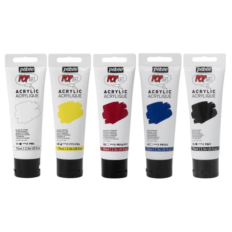 POP ART ACRYLICA SET 5X75ML