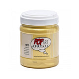 acrílico pop art pebeo 700 ml dorado metalizado