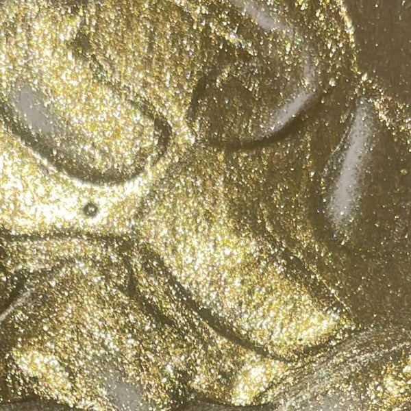 medium iridescente dorado pebeo