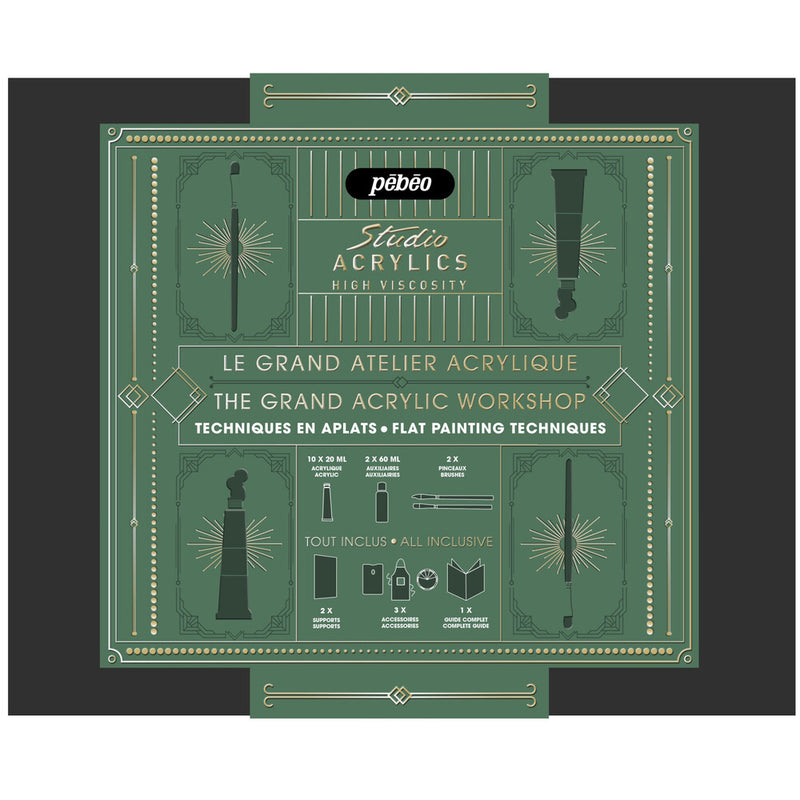 pebeo studio acrylics grand atelier tecnicas basicas de la pintura acrílica
