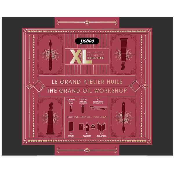 KIT COMPLETO tecnicas basica al oleo pebeo xl