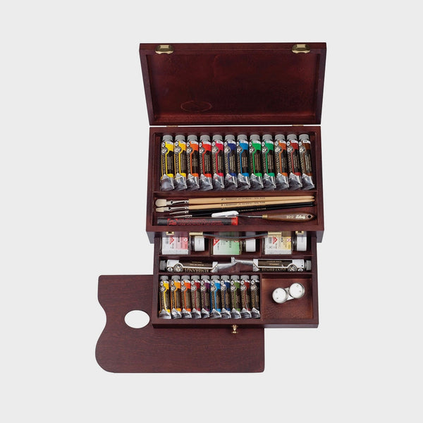 Caja Madera Óleo Rembrandt Master 24 Tubos