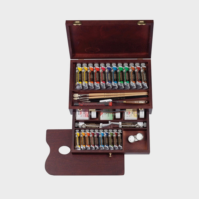 Caja Madera Óleo Rembrandt Master 24 Tubos
