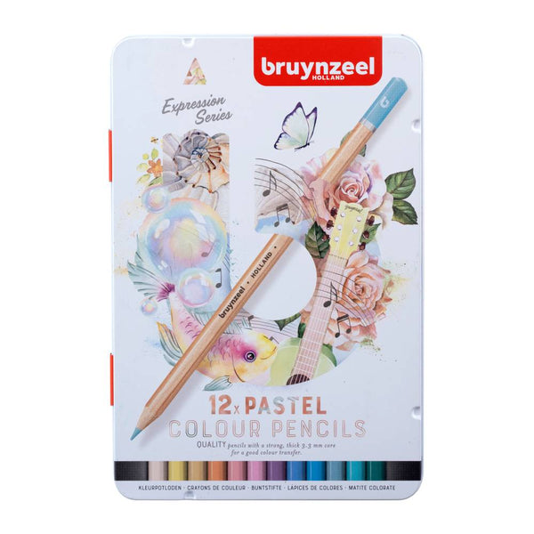 Set 12 Lápices Pastel Expression Series Bruynzeel