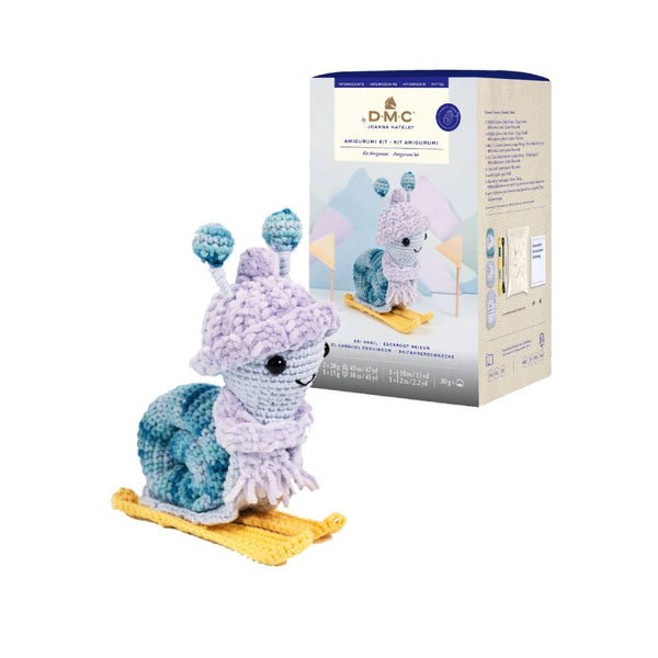 KIT AMIGURUMI CARACOL ESQUIADOR