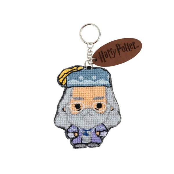 KITS HARRY POTTER PARA LLAVEROS PUNTO DE CRUZ DUMBLEDORE