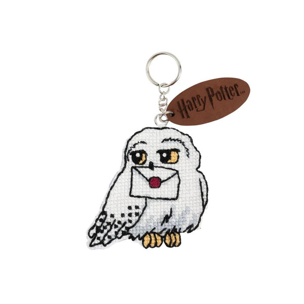 KITS HARRY POTTER PARA LLAVEROS PUNTO DE CRUZ HEDWIG