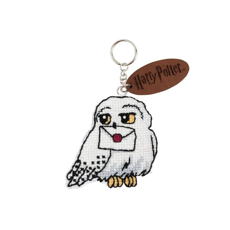 KITS HARRY POTTER PARA LLAVEROS PUNTO DE CRUZ HEDWIG