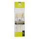 Set 3 Paletinas Planas Pelo Cerdas Blancas