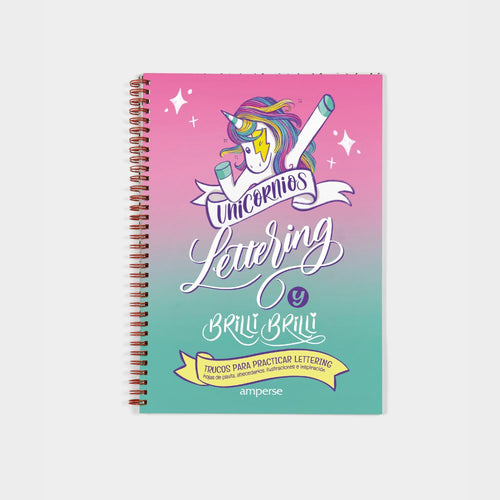 Cuaderno Lettering A4 Unicornio