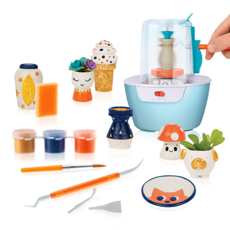 taller para crear helechos y jarrones de ceramica en miniatura canal toys